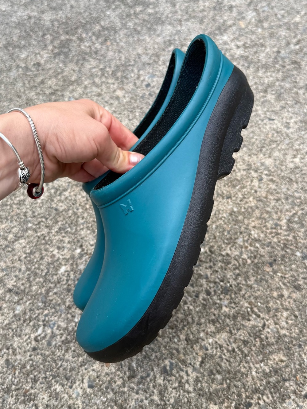 Sloggers Teal Waterproof Garden Clogs Slip-On Shoes Women’s Size 10 - Picture 2 of 10
